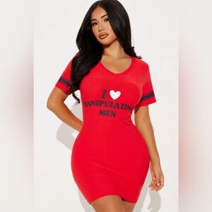 •Manipulation is My Super Power•Graphic Print Relaxed Fit Sleep Shirt